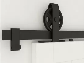 Top-mounted models big round barn door hardware