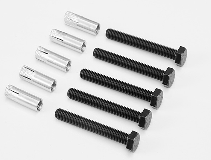 Barn door hardware screw