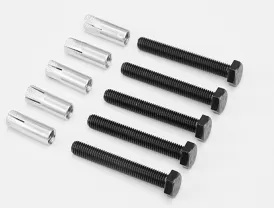 Barn door hardware screw