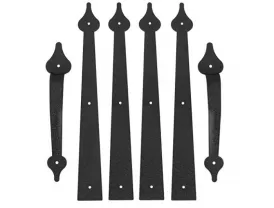 Garage door handle hinges decorative hardware kit for doors accents screw mount