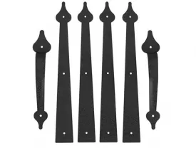 Garage door handle hinges decorative hardware kit for doors accents screw mount