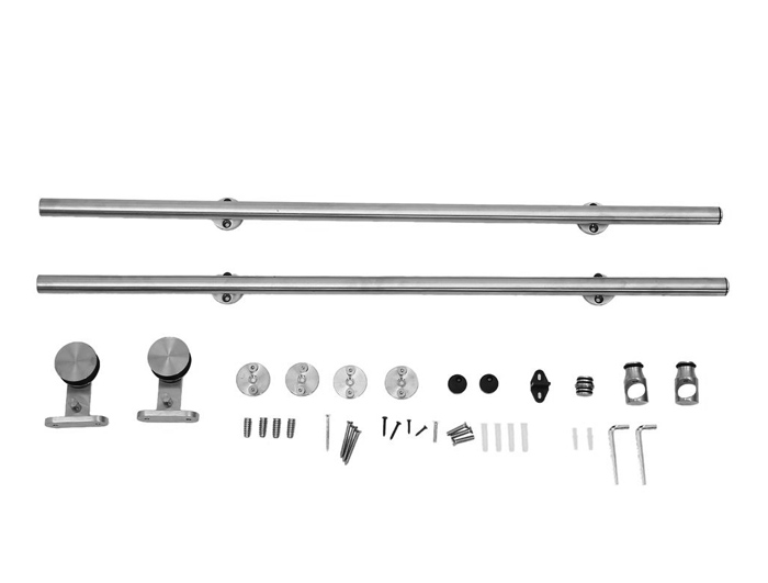 stainless steel tube track barn door hardware