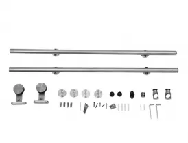 stainless steel tube track barn door hardware